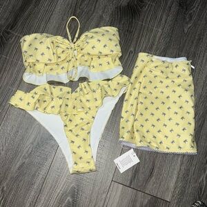 Happy Camp3r (3pc) Floral Women's Bikini Set medium/large